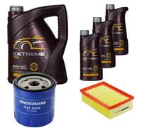 DENCKERMANN Controllo Set MANNOL Extreme 5W-40 8L Per Peugeot 307 CC 2.0 16V