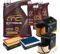 DENCKERMANN Controllo Set MANNOL Extreme 5W-40 8L Per Peugeot 508 SW I 2.0
