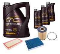 DENCKERMANN Controllo Set MANNOL Extreme 5W-40 8L per Porsche Cayenne 4.8 S