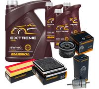 DENCKERMANN Controllo Set MANNOL Extreme 5W-40 8L per Renault Espace III 2.0