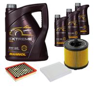 DENCKERMANN Controllo Set MANNOL Extreme 5W-40 8L Per Saab 9-5 2.0 Turbo