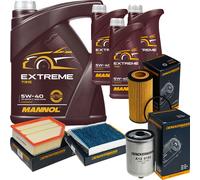 DENCKERMANN Controllo Set MANNOL Extreme 5W-40 8L per Volvo V70 II 2.4 D5