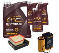 DENCKERMANN Controllo Set MANNOL Extreme 5W-40 8L per Volvo V70 II 2.4 D5
