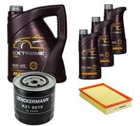 DENCKERMANN Controllo Set MANNOL Extreme 5W-40 8L per Volvo V70 II 2.5 TDI