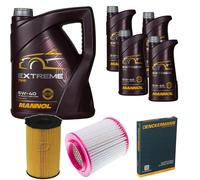DENCKERMANN Controllo Set MANNOL Extreme 5W-40 9L Per Audi A8 3.0 TDI Quattro
