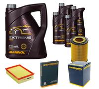DENCKERMANN Controllo Set MANNOL Extreme 5W-40 9L per BMW 3er 320i
