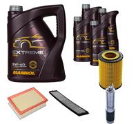 DENCKERMANN Controllo Set MANNOL Extreme 5W-40 9L per BMW 3er Cabriolet 320