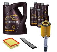 DENCKERMANN Controllo Set MANNOL Extreme 5W-40 9L per BMW 3er Cabriolet 320