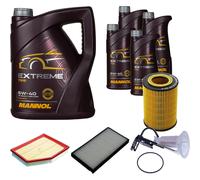 DENCKERMANN Controllo Set MANNOL Extreme 5W-40 9L per BMW 5er 520i 525i 530i