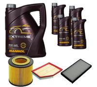 DENCKERMANN Controllo Set MANNOL Extreme 5W-40 9L per BMW 5er 523i 525i 530i