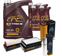 DENCKERMANN Controllo Set MANNOL Extreme 5W-40 9L per BMW 5er Touring 525d