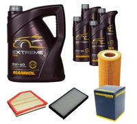 DENCKERMANN Controllo Set MANNOL Extreme 5W-40 9L per BMW 5er Touring 535d