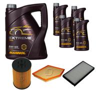 DENCKERMANN Controllo Set MANNOL Extreme 5W-40 9L per BMW 6er Cabriolet 645