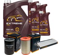 DENCKERMANN Controllo Set MANNOL Extreme 5W-40 9L per Fiat Ducato Bus 2.3