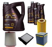 DENCKERMANN Controllo Set MANNOL Extreme 5W-40 9L per Land Rover Freelander