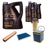 DENCKERMANN Controllo Set MANNOL Extreme 5W-40 9L per Mercedes-Benz C-Klasse