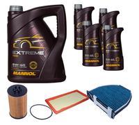 DENCKERMANN Controllo Set MANNOL Extreme 5W-40 9L per Mercedes-Benz C-Klasse