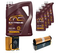 DENCKERMANN Controllo Set MANNOL Extreme 5W-40 9L per Mercedes-Benz E-Klasse