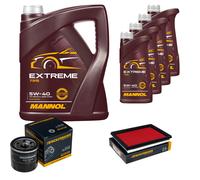 DENCKERMANN Controllo Set MANNOL EXTREME 5W-40 9L Per NISSAN MICRA IV 1.2