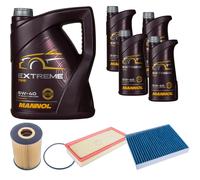 DENCKERMANN Controllo Set MANNOL EXTREME 5W-40 9L Per PORSCHE CAYENNE 4.8 S
