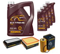 DENCKERMANN Controllo Set MANNOL Extreme 5W-40 9L per Renault Trafic II Bus