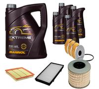 DENCKERMANN Controllo Set MANNOL Extreme 5W-40 9L per Renault Trafic II Bus