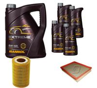 DENCKERMANN Controllo Set MANNOL Extreme 5W-40 9L per Saab 9-3 2.2 TiD