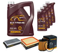 Denckermann Controllo Set mannol extreme 5W-40 9L per Saab 9-3 Cabriolet 1.8