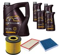 DENCKERMANN Controllo Set MANNOL Extreme 5W-40 9L Per Volvo S80 I 2.4 2.0 T