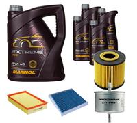 DENCKERMANN Controllo Set MANNOL Extreme 5W-40 9L Per Volvo V70 II 2.4 2.5 T