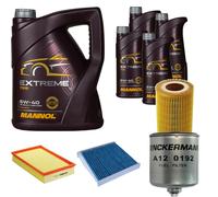 DENCKERMANN Controllo Set MANNOL Extreme 5W-40 9L per Volvo V70 II 2.4 D5