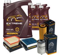 DENCKERMANN Controllo Set MANNOL Extreme 5W-40 9L per Volvo V70 II 2.4 D5