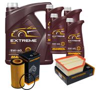 DENCKERMANN Controllo Set MANNOL Extreme 5W-40 9L per Volvo V70 II 2.4 D5