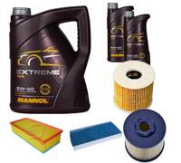 DENCKERMANN Controllo Set MANNOL Extreme Olio 5W-40 7L per Fiat Scudo 2.0 D