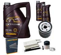 DENCKERMANN Controllo Set MANNOL Extreme Olio 5W-40 7L per Renault Kangoo/Grand