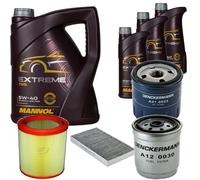 DENCKERMANN Controllo Set MANNOL Extreme Olio 5W-40 8L per Lancia Lybra SW 2.4