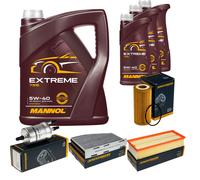 DENCKERMANN Controllo Set MANNOL Extreme Olio 5W-40 8L per VW Beetle Cabriolet