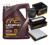 DENCKERMANN Controllo Set MANNOL Legend Ultra 0W-20 5L Per Suzuki Celerio 1.0