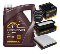 DENCKERMANN Controllo Set MANNOL Legend Ultra 0W-20 5L Per Suzuki Celerio 1.0