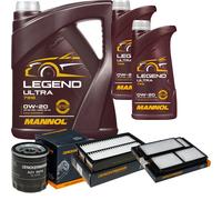 DENCKERMANN Controllo Set MANNOL Legend Ultra 0W-20 7L Per Mazda 5 2.0