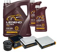 DENCKERMANN Controllo Set MANNOL Legend Ultra 0W-20 7L Per Suzuki Swift V 1.2