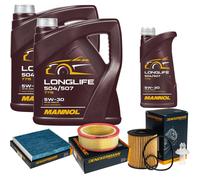 DENCKERMANN Controllo Set MANNOL LONGLIFE 504/507 5W-30 11L Per Lexus LS 600h