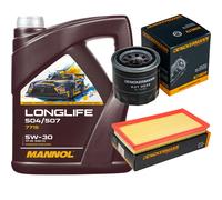 DENCKERMANN Controllo Set MANNOL LONGLIFE 504/507 5W-30 5L Per KIA Carens II
