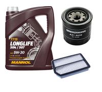 DENCKERMANN Controllo Set MANNOL LONGLIFE 504/507 5W-30 5L Per KIA Cerato 1.6