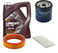 DENCKERMANN Controllo Set MANNOL LONGLIFE 504/507 5W-30 5L Per Lancia Y 1.2