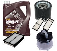 DENCKERMANN Controllo Set MANNOL LONGLIFE 504/507 5W-30 5L Per Mazda 3 2.0