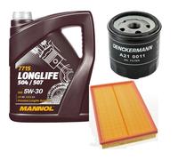 DENCKERMANN Controllo Set MANNOL LONGLIFE 504/507 5W-30 5L Per VW Fox 1.4