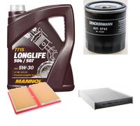 DENCKERMANN Controllo Set MANNOL LONGLIFE 504/507 5W-30 5L Per VW UP 1.0 TSI