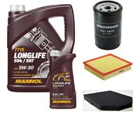 DENCKERMANN Controllo Set MANNOL LONGLIFE 504/507 5W-30 6L Per Audi A8 2.8