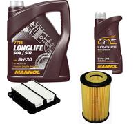 DENCKERMANN Controllo Set MANNOL LONGLIFE 504/507 5W-30 6L Per Chevrolet Aveo